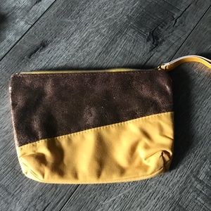 A small makeup bag